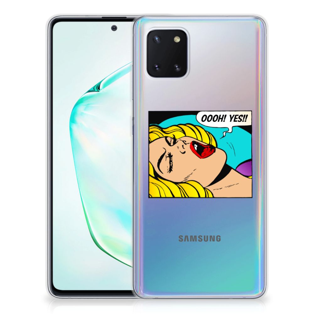 Samsung Galaxy Note 10 Lite Silicone Back Cover Popart Oh Yes