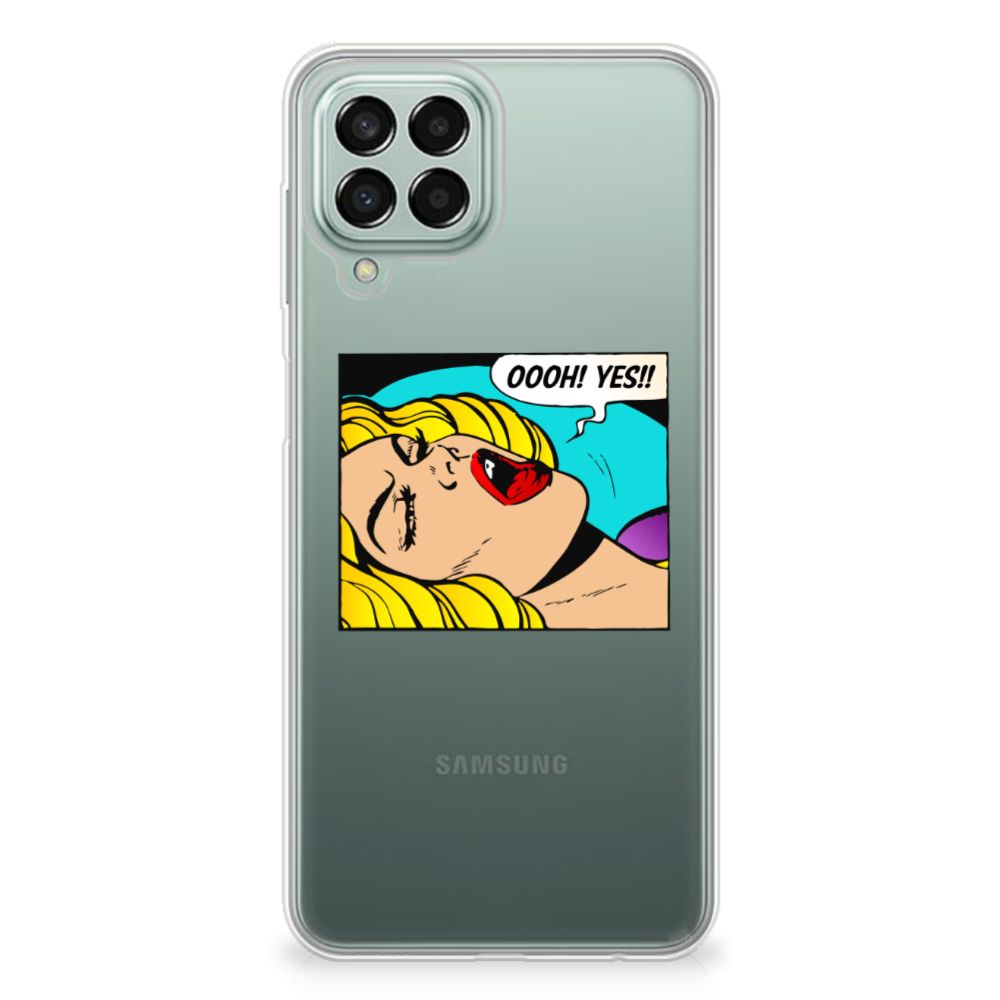 Samsung Galaxy M33 Silicone Back Cover Popart Oh Yes