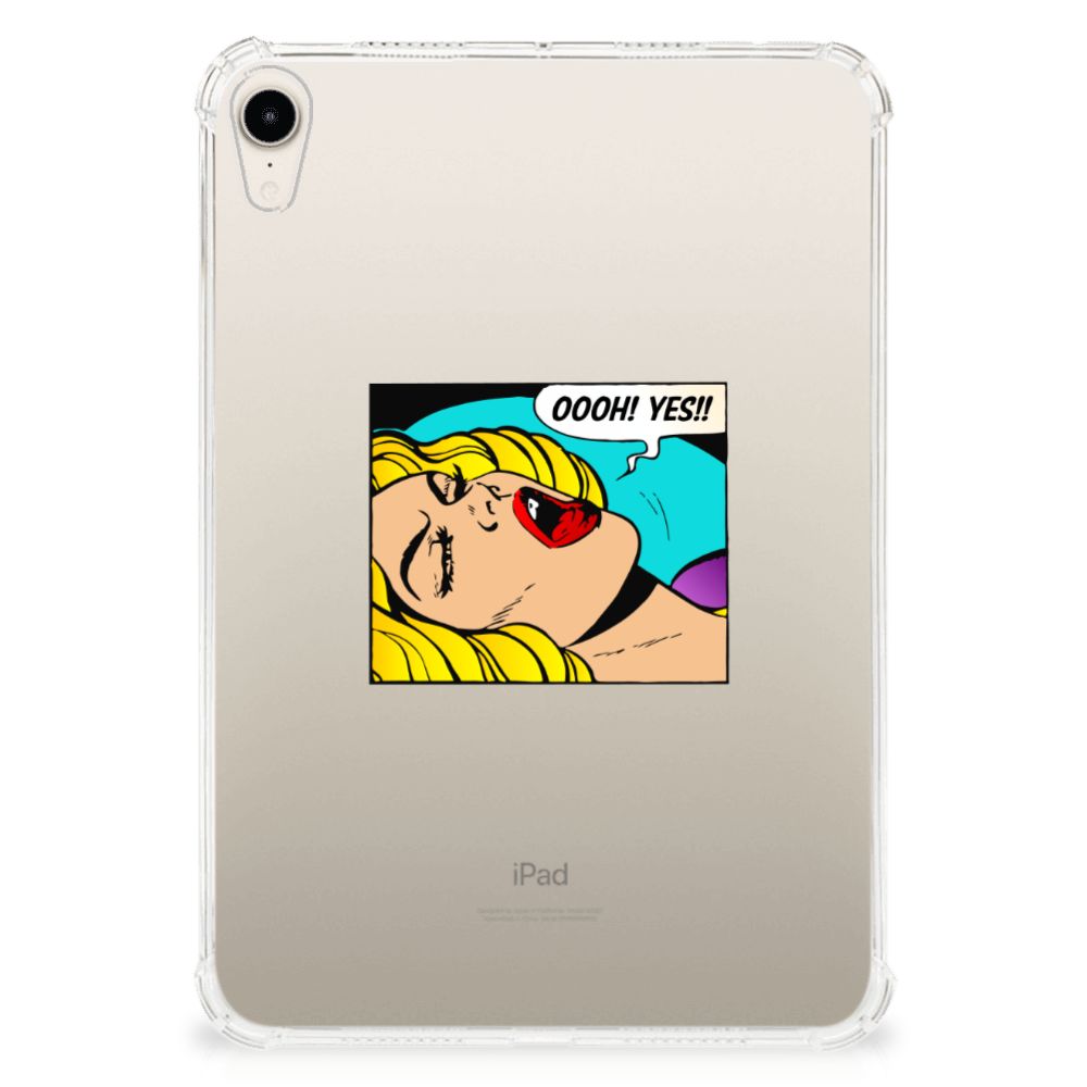 Apple iPad mini 6 (2021) Leuke Siliconen Hoes Popart Oh Yes