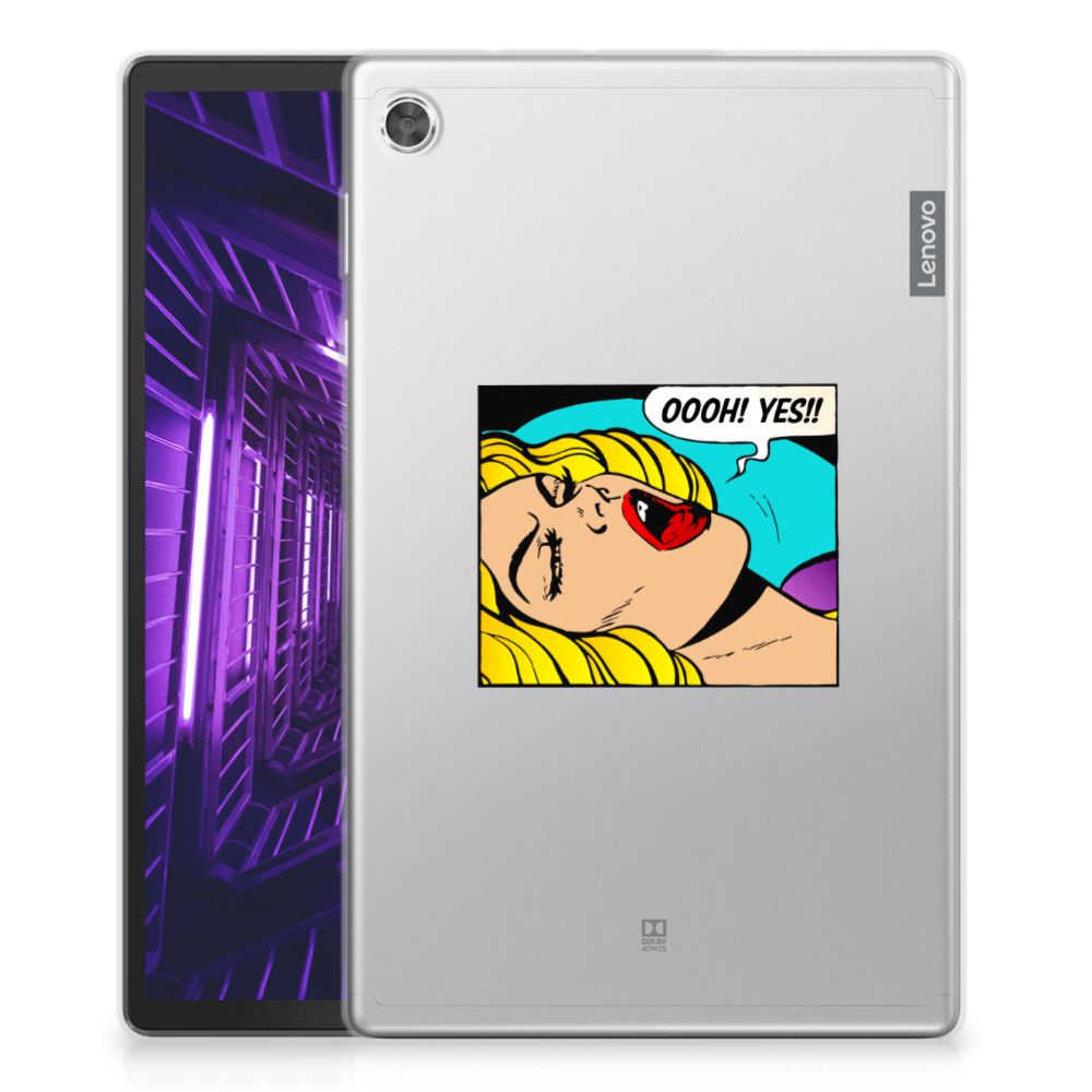 Lenovo Tab M10 Plus Leuke Siliconen Hoes Popart Oh Yes