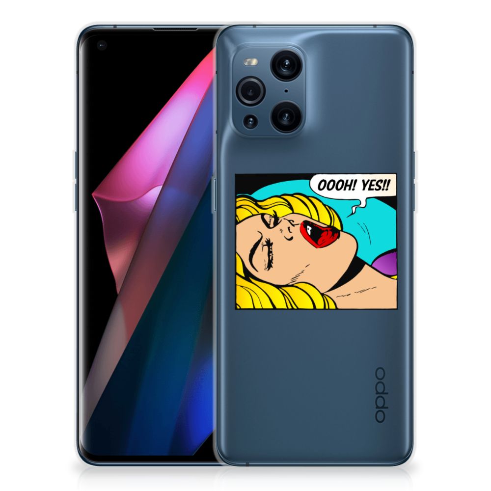 OPPO Find X3 | X3 Pro Silicone Back Cover Popart Oh Yes