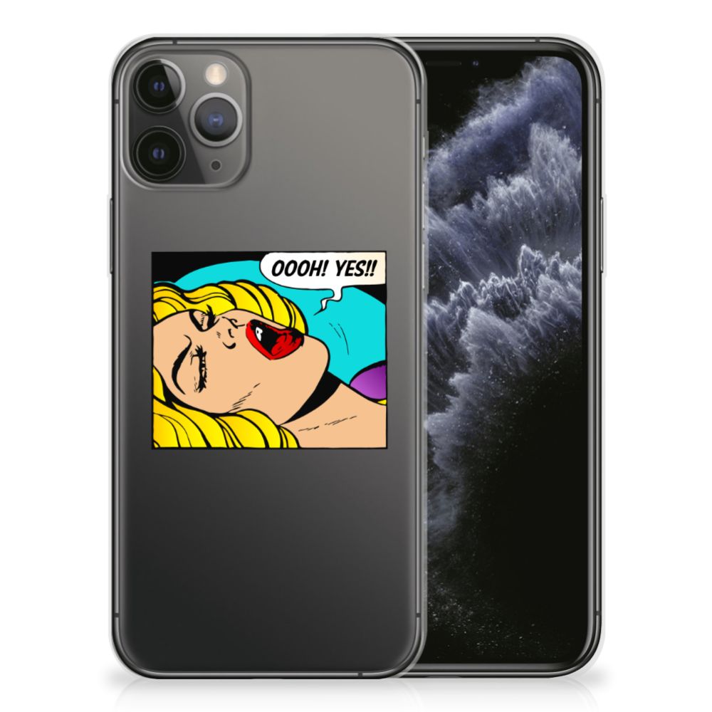 Apple iPhone 11 Pro Silicone Back Cover Popart Oh Yes