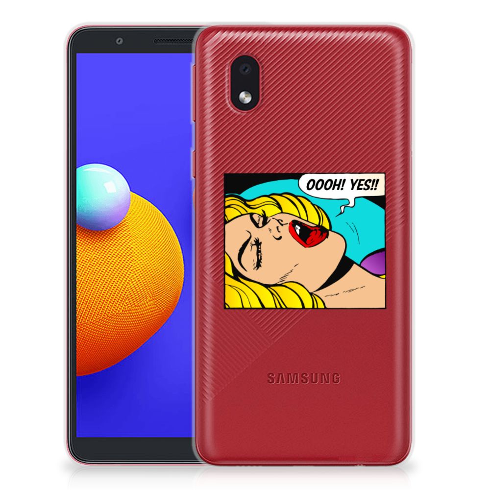 Samsung Galaxy A01 Core Silicone Back Cover Popart Oh Yes