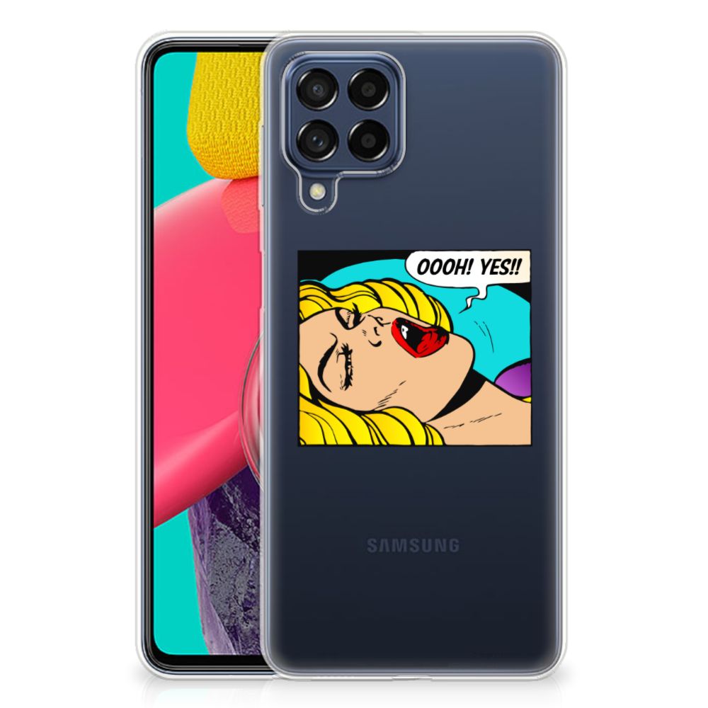 Samsung Galaxy M53 Silicone Back Cover Popart Oh Yes