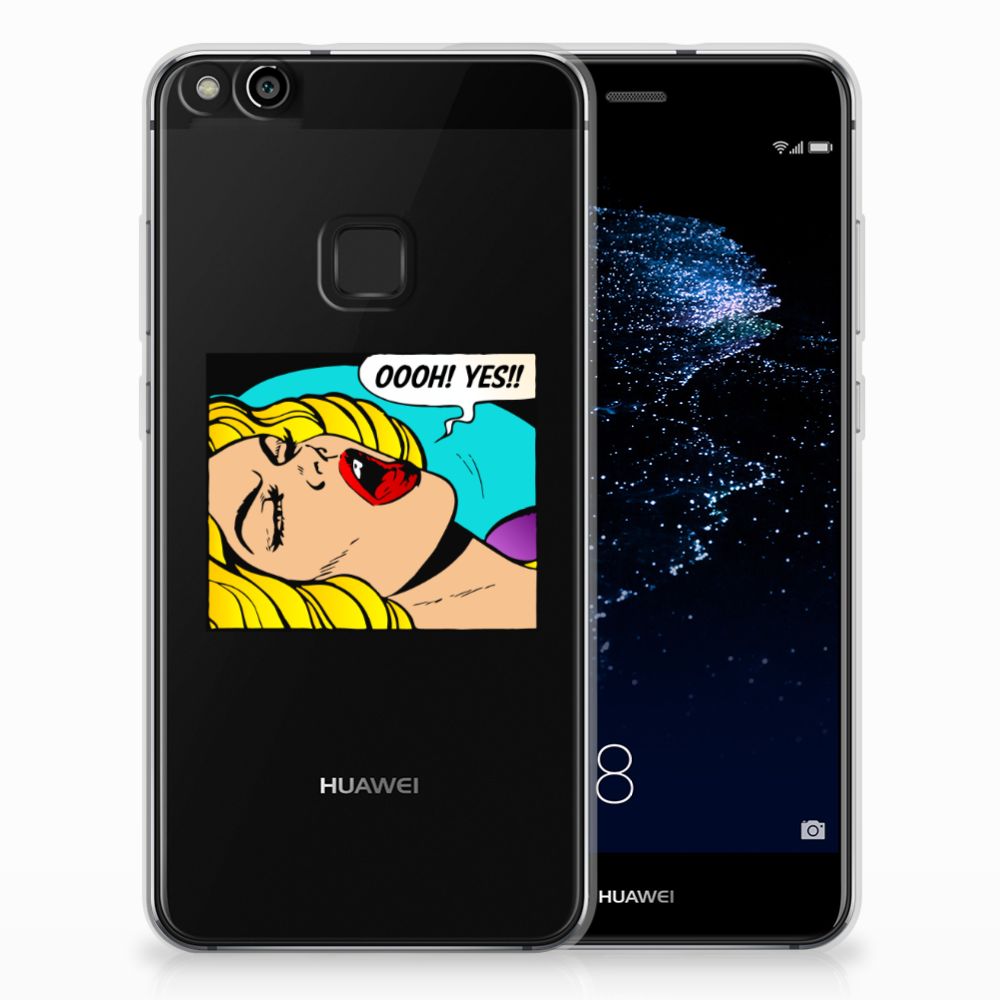 Huawei P10 Lite Silicone Back Cover Popart Oh Yes
