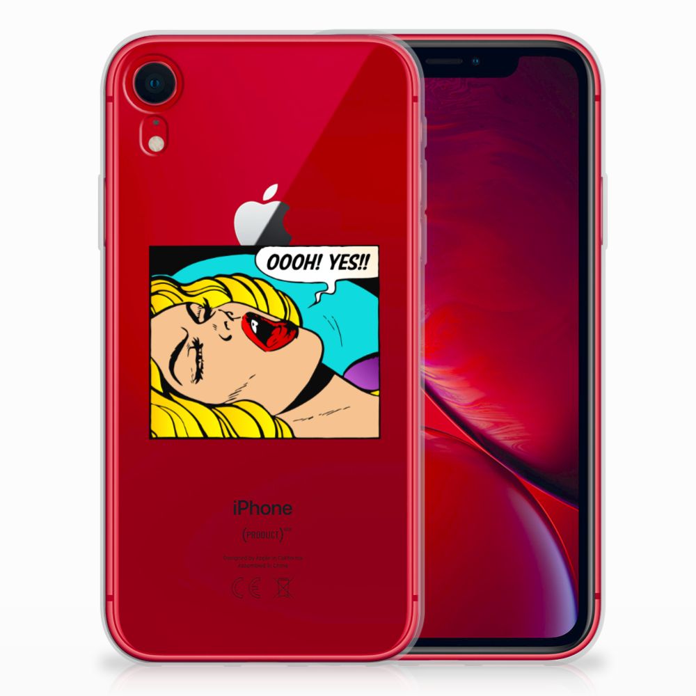 Apple iPhone Xr Silicone Back Cover Popart Oh Yes