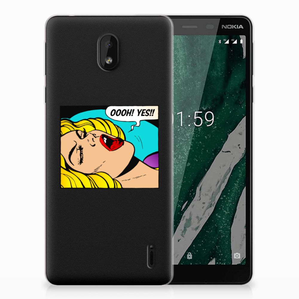 Nokia 1 Plus Silicone Back Cover Popart Oh Yes