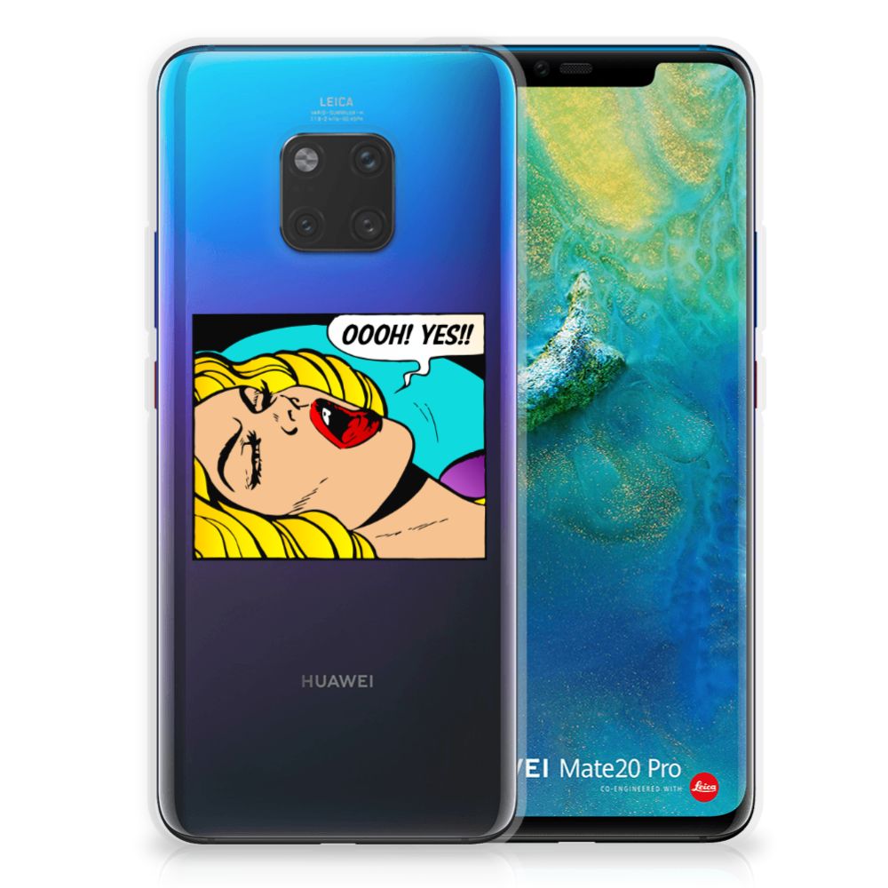 Huawei Mate 20 Pro Silicone Back Cover Popart Oh Yes