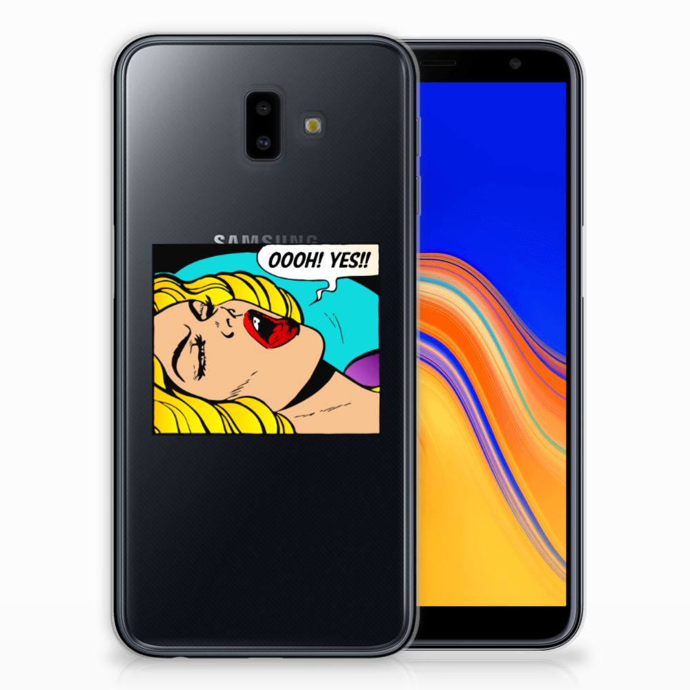 Samsung Galaxy J6 Plus (2018) Silicone Back Cover Popart Oh Yes