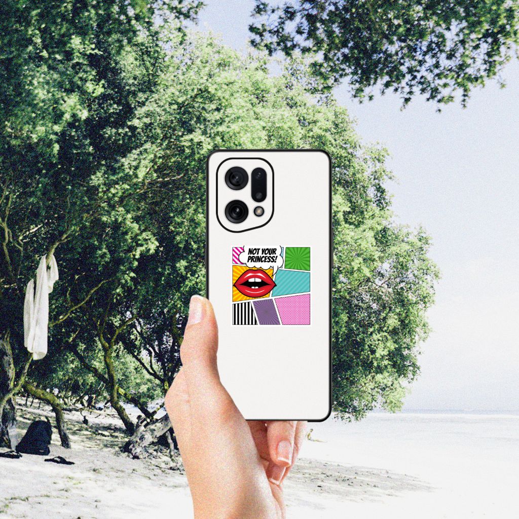OPPO Find X5 GSM Cover Popart Princess