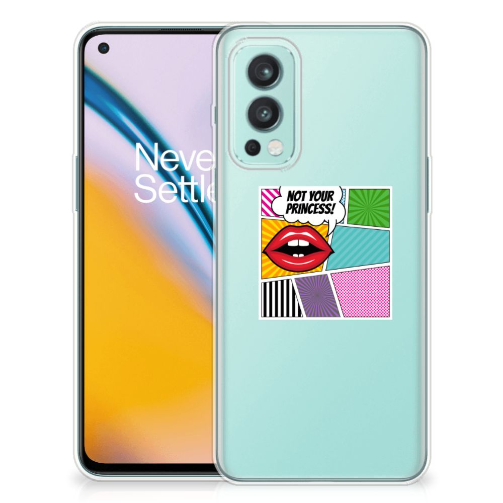 OnePlus Nord 2 5G Silicone Back Cover Popart Princess
