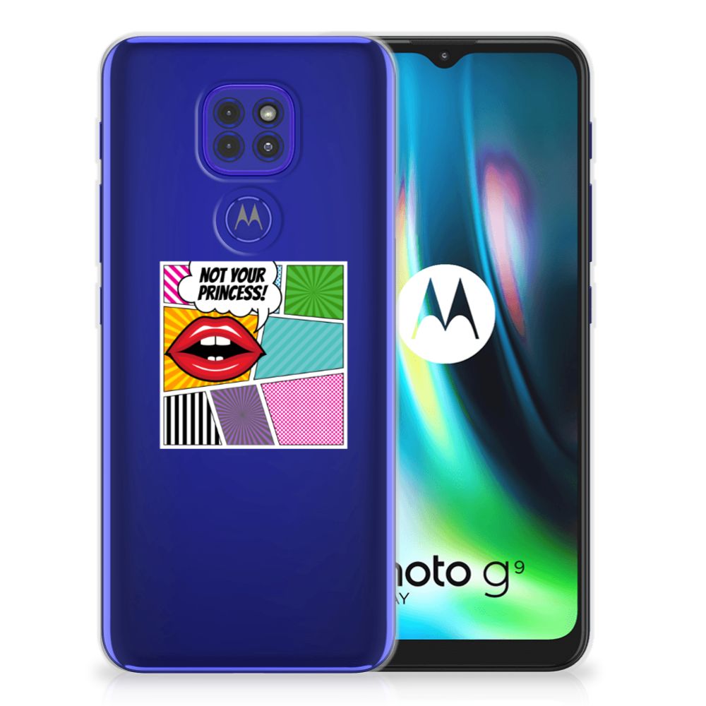Motorola Moto G9 Play | E7 Plus Silicone Back Cover Popart Princess