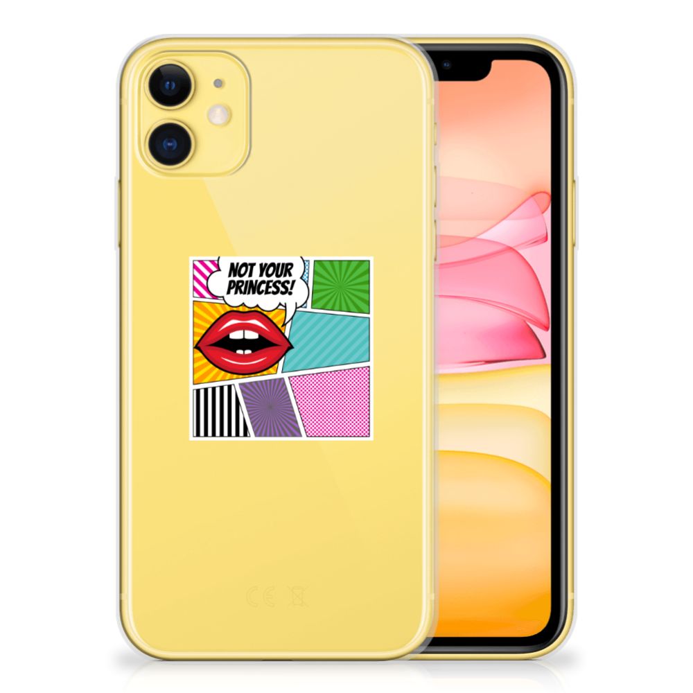 Apple iPhone 11 Silicone Back Cover Popart Princess