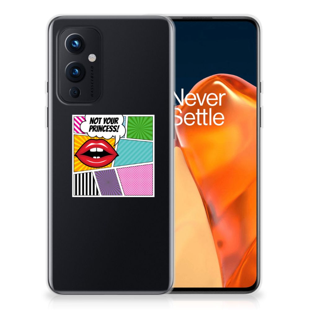 OnePlus 9 Silicone Back Cover Popart Princess