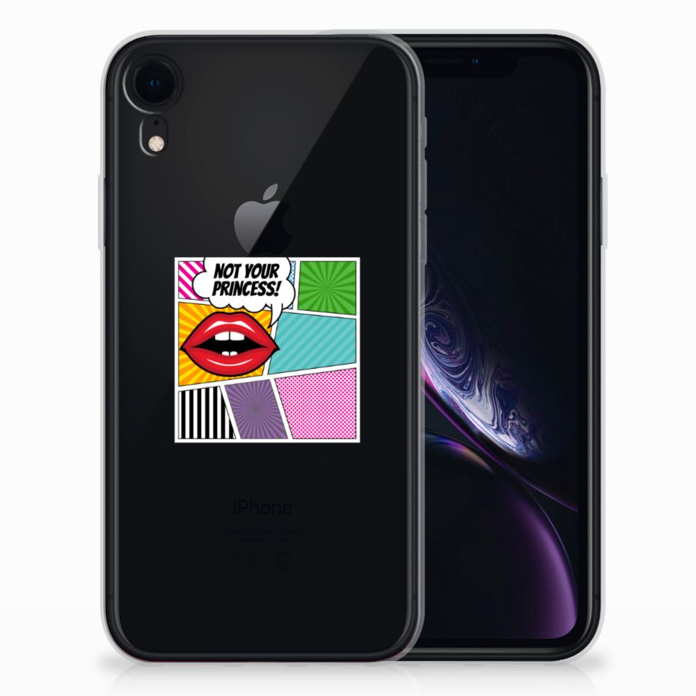 Apple iPhone Xr Silicone Back Cover Popart Princess