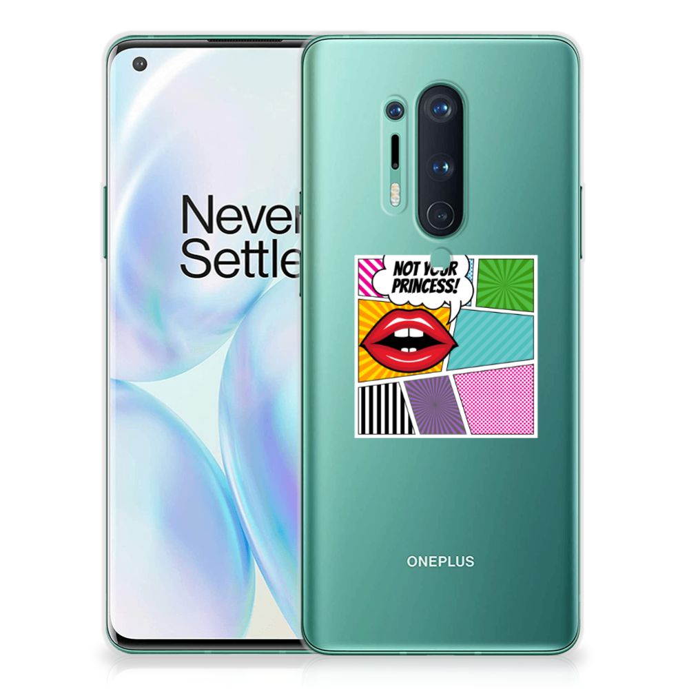 OnePlus 8 Pro Silicone Back Cover Popart Princess