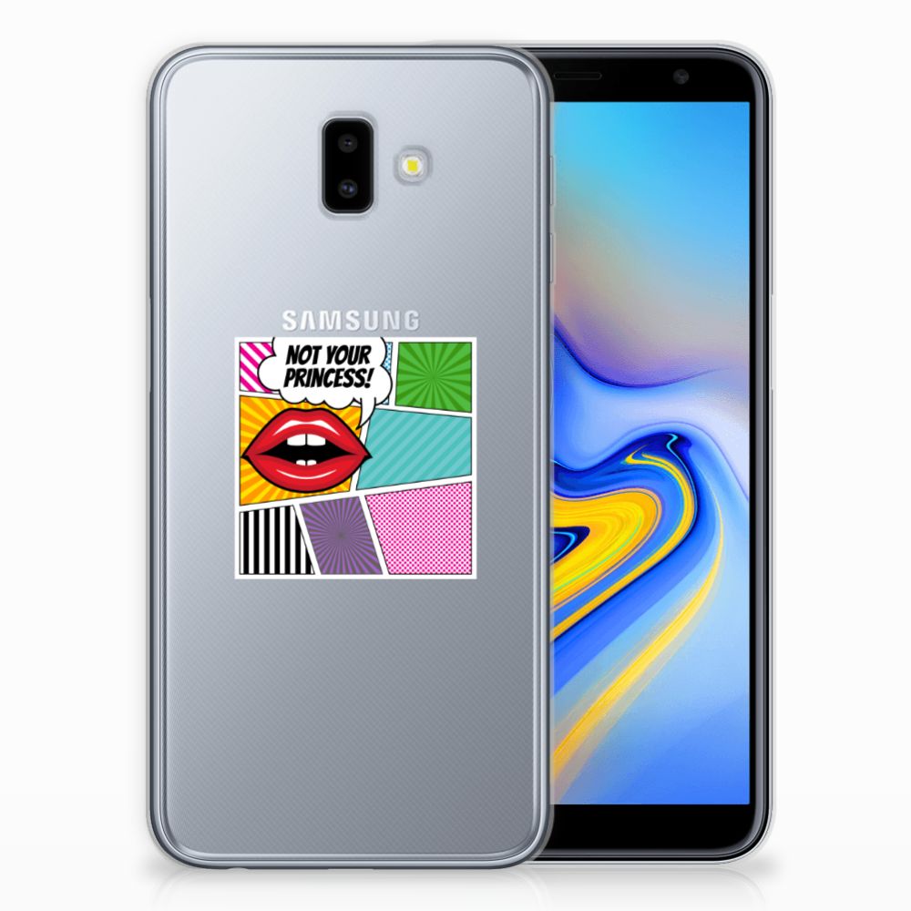 Samsung Galaxy J6 Plus (2018) Silicone Back Cover Popart Princess