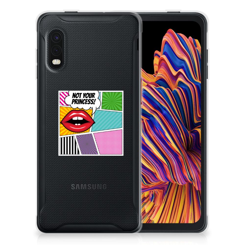 Samsung Xcover Pro Silicone Back Cover Popart Princess