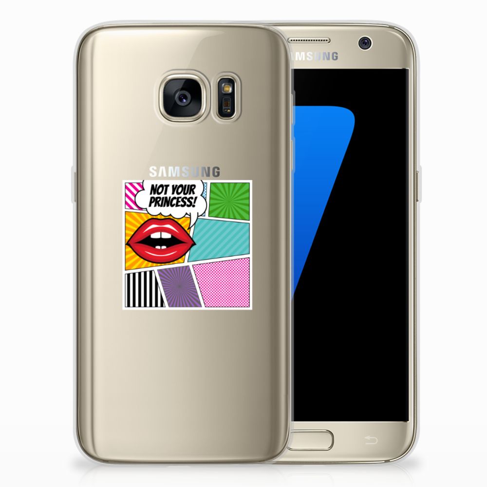 Samsung Galaxy S7 Silicone Back Cover Popart Princess