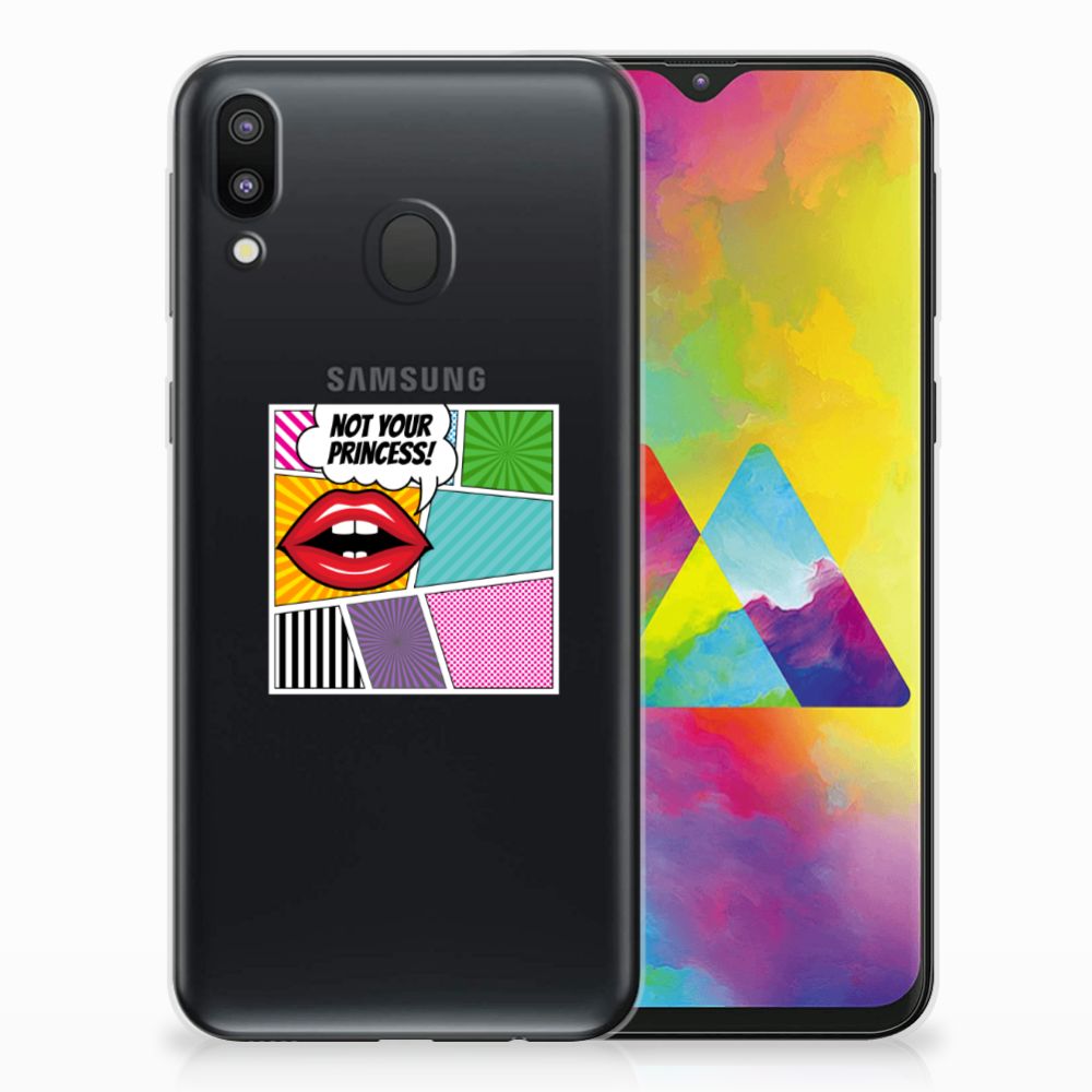 Samsung Galaxy M20 (Power) Silicone Back Cover Popart Princess