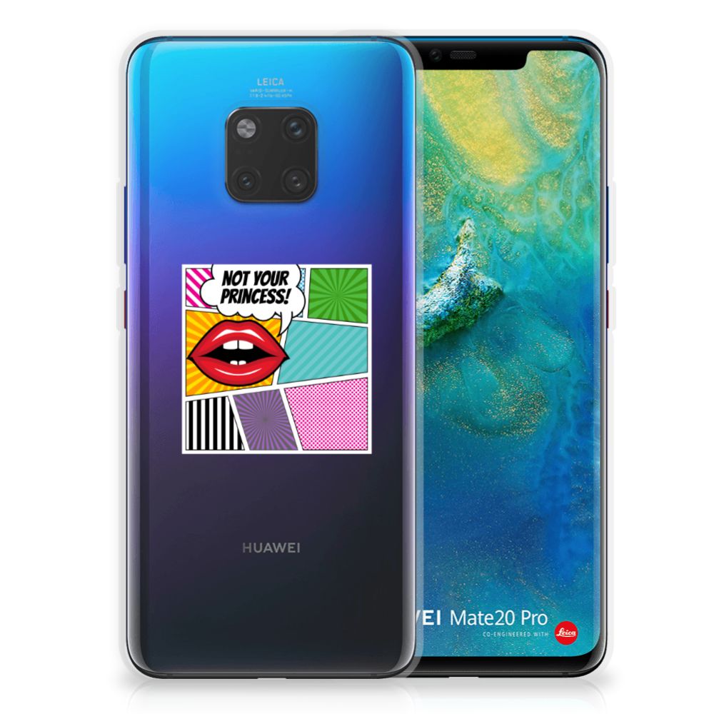 Huawei Mate 20 Pro Silicone Back Cover Popart Princess