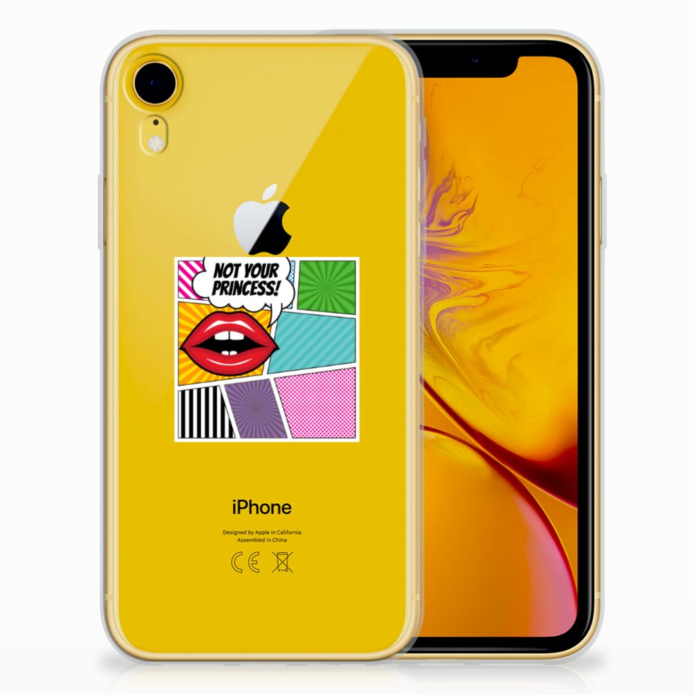 Apple iPhone Xr Silicone Back Cover Popart Princess