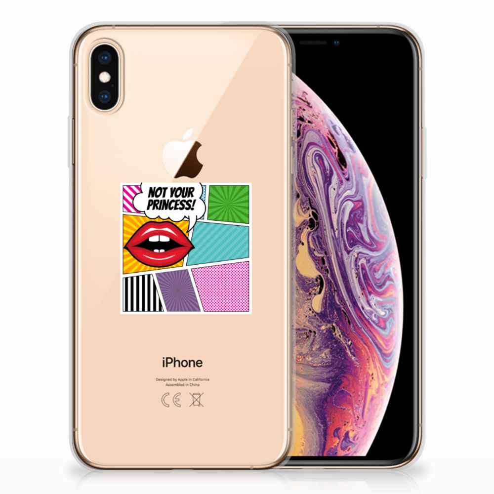 Apple iPhone Xs Max Silicone Back Cover Popart Princess