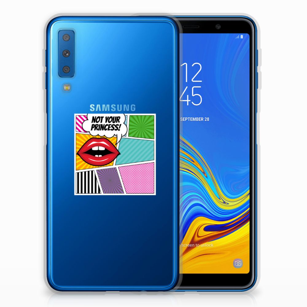 Samsung Galaxy A7 (2018) Silicone Back Cover Popart Princess