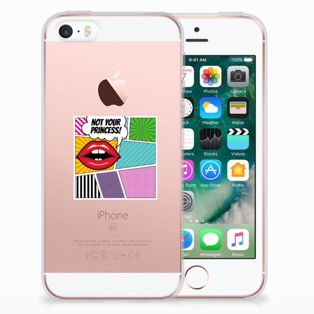 Apple iPhone SE | 5S Silicone Back Cover Popart Princess