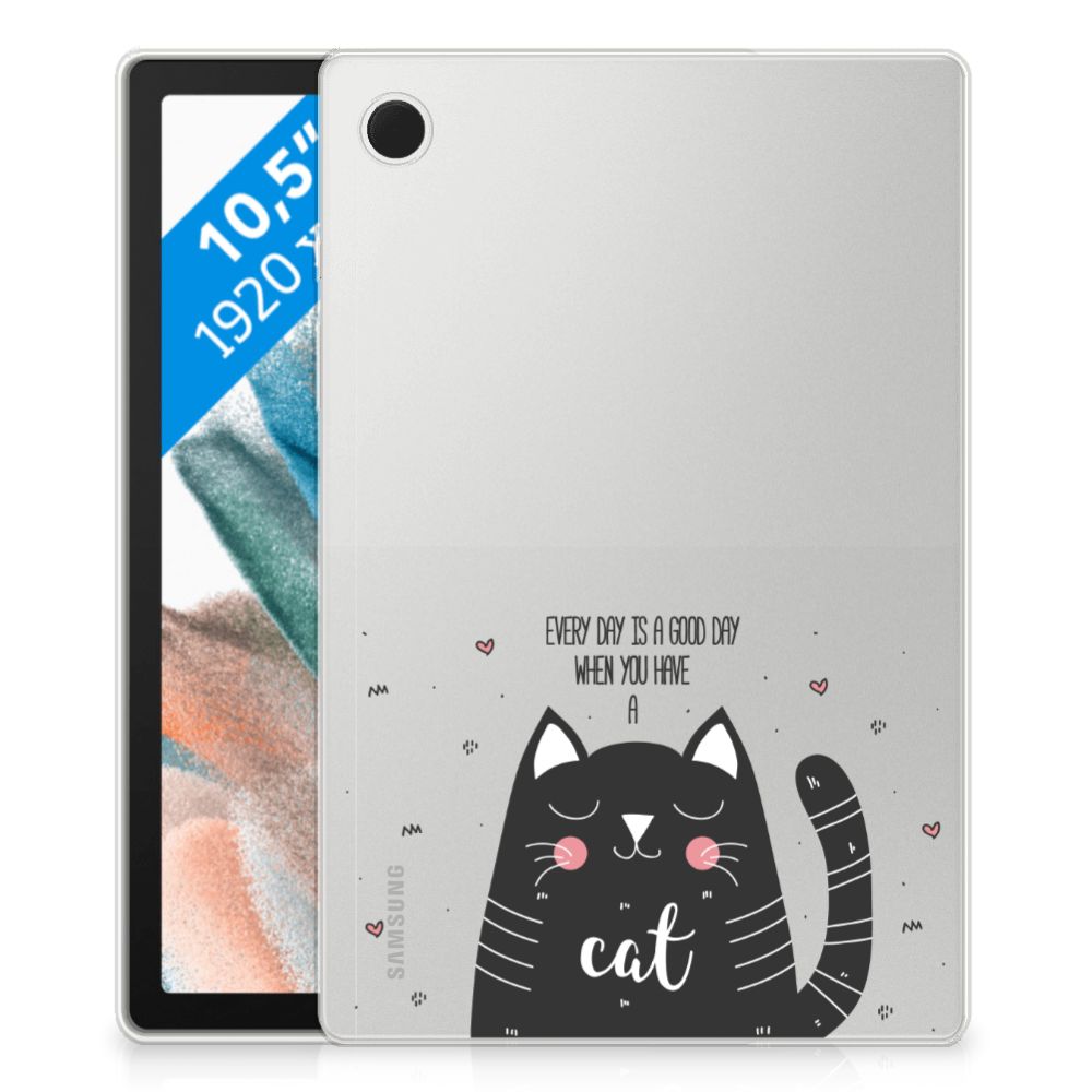 Samsung Galaxy Tab A8 2021/2022 Tablet Back Cover Cat Good Day