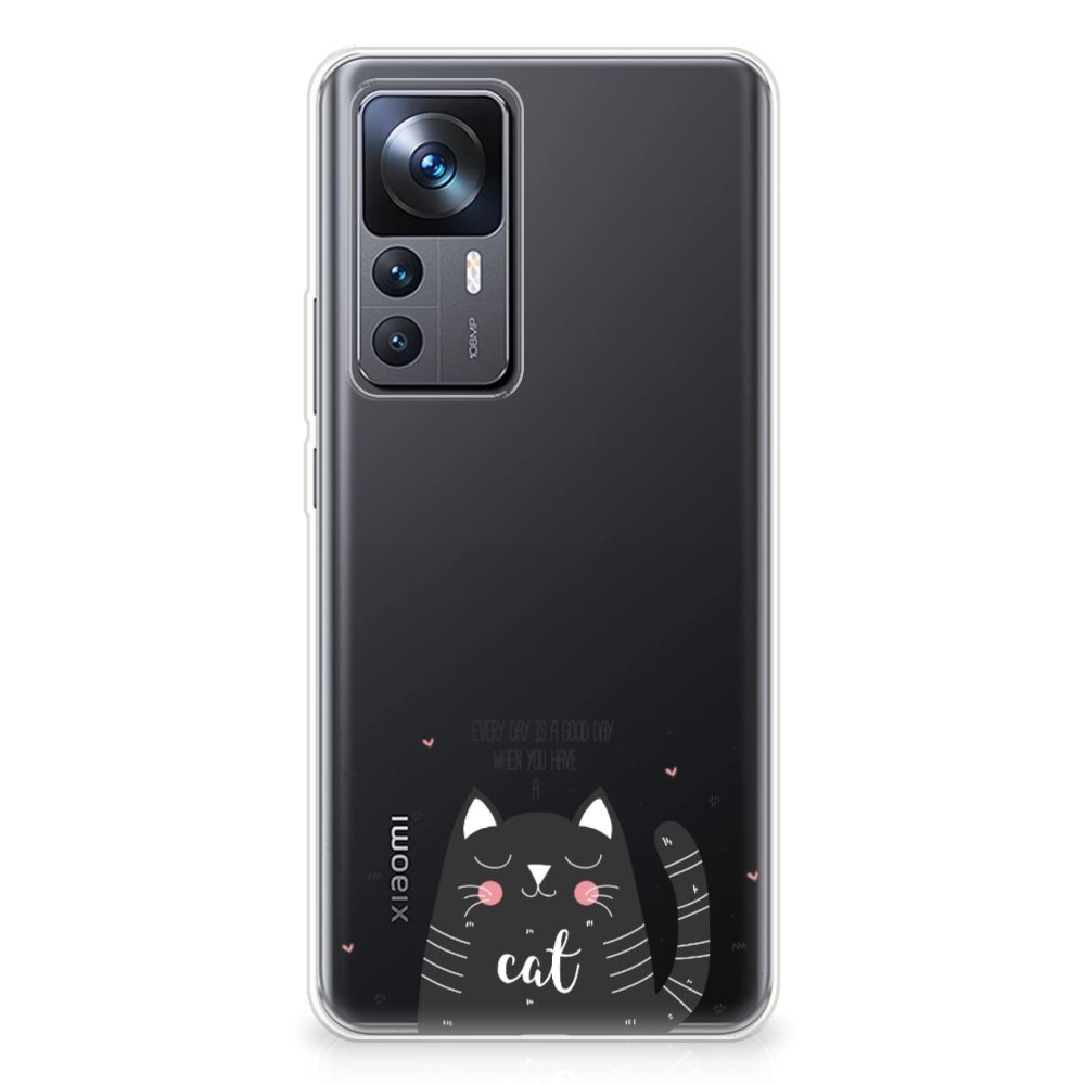 Xiaomi 12T | 12T Pro Telefoonhoesje met Naam Cat Good Day