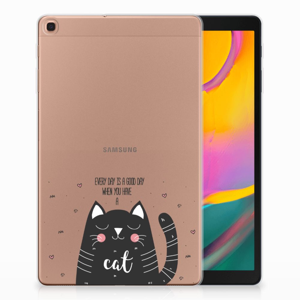 Samsung Galaxy Tab A 10.1 (2019) Tablethoesje Design Cat Good Day