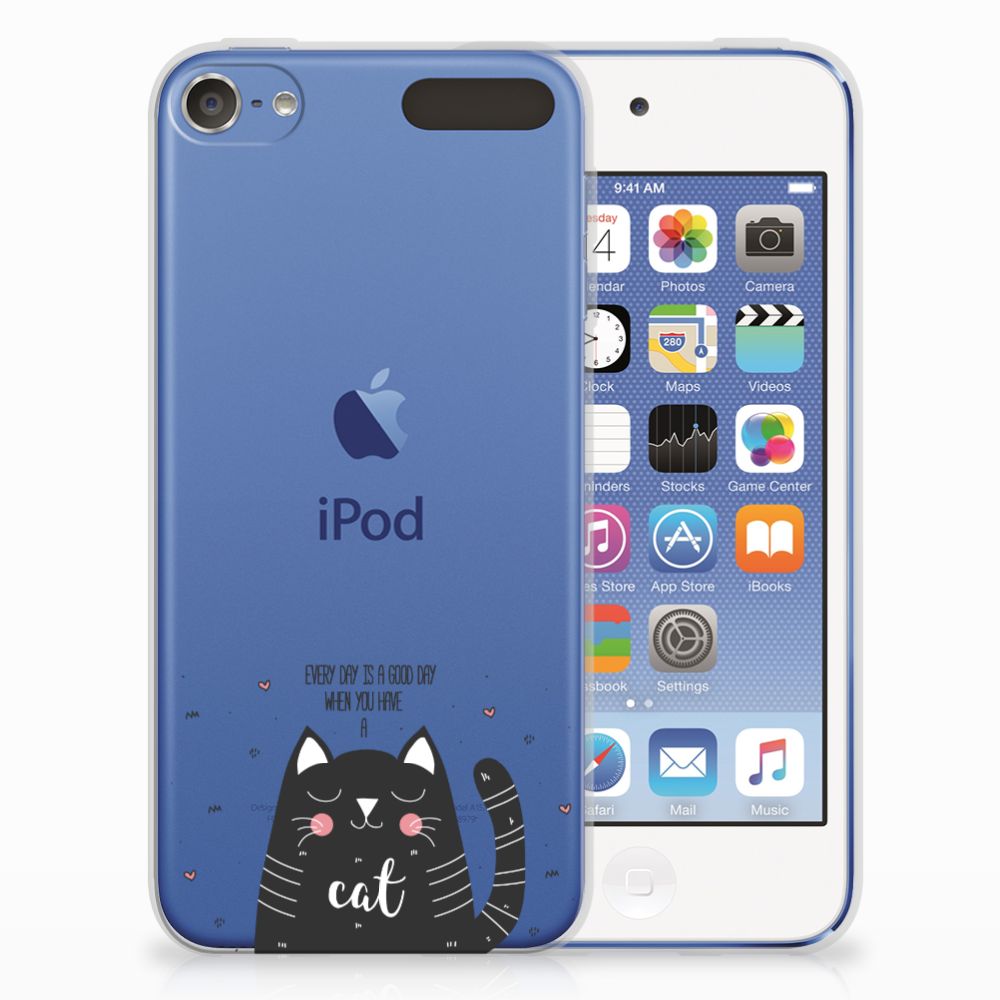 Apple iPod Touch 5 | 6 Telefoonhoesje met Naam Cat Good Day