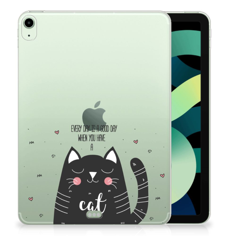 iPad Air (2020/2022) 10.9 inch Tablet Back Cover Cat Good Day