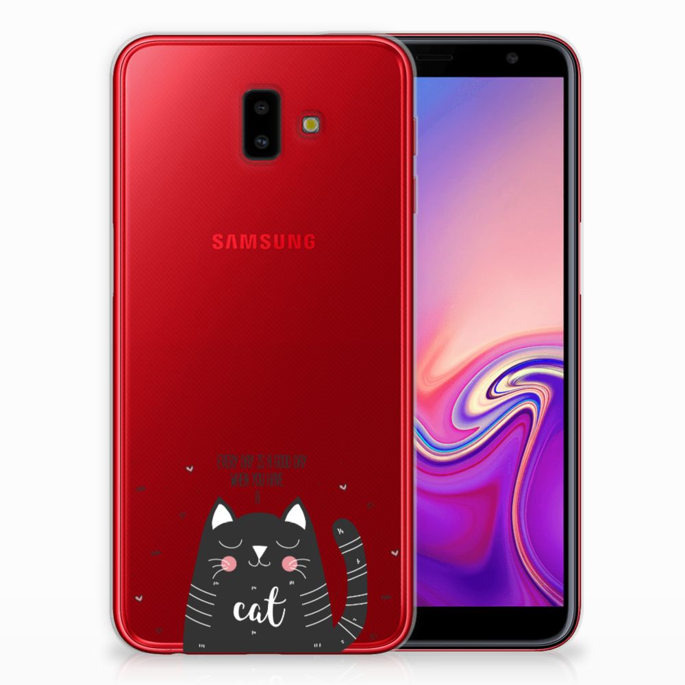 Samsung Galaxy J6 Plus (2018) Telefoonhoesje met Naam Cat Good Day