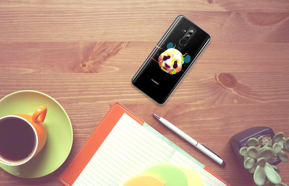 Huawei Mate 20 Lite Telefoonhoesje met Naam Panda Color