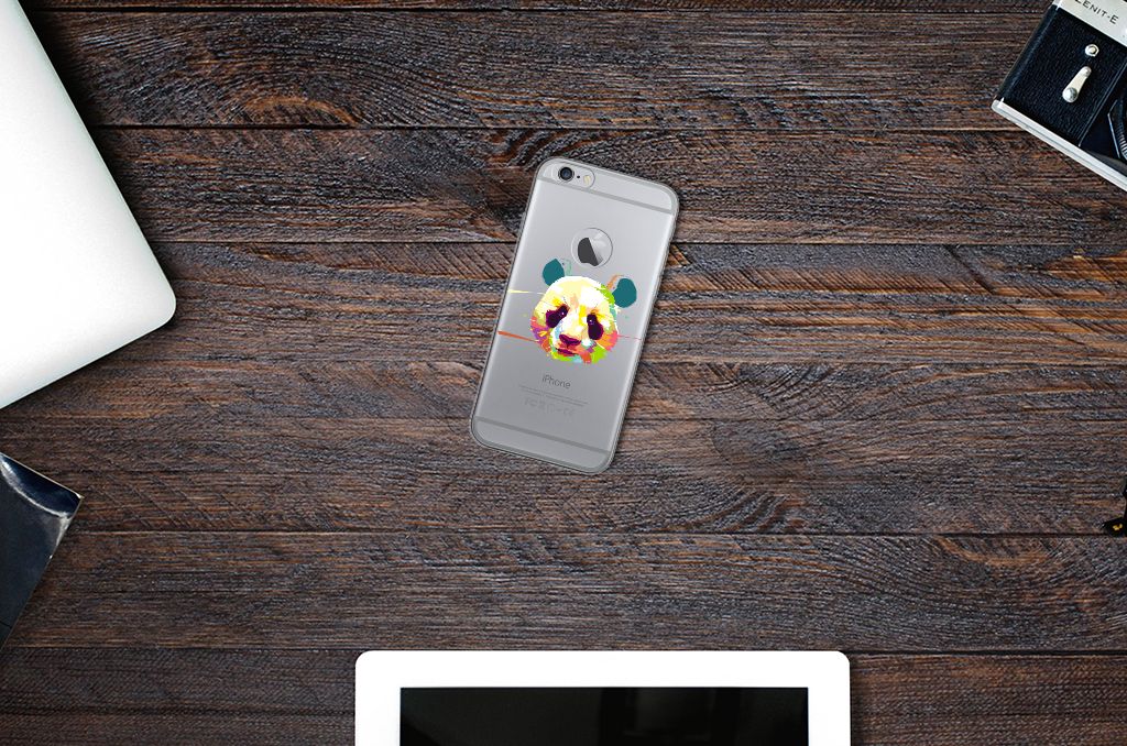 Apple iPhone 6 Plus | 6s Plus Telefoonhoesje met Naam Panda Color