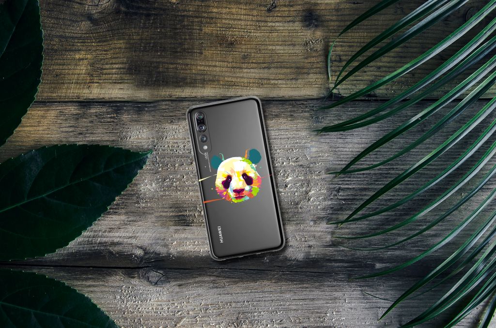 Huawei P20 Pro Telefoonhoesje met Naam Panda Color