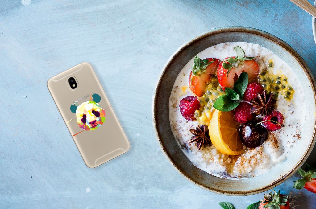 Samsung Galaxy J5 2017 Telefoonhoesje met Naam Panda Color