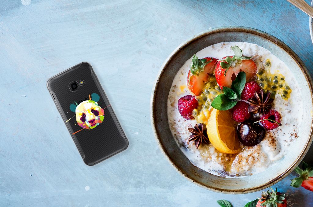 Samsung Galaxy Xcover 4 | Xcover 4s Telefoonhoesje met Naam Panda Color