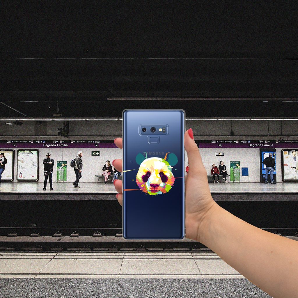 Samsung Galaxy Note 9 Telefoonhoesje met Naam Panda Color