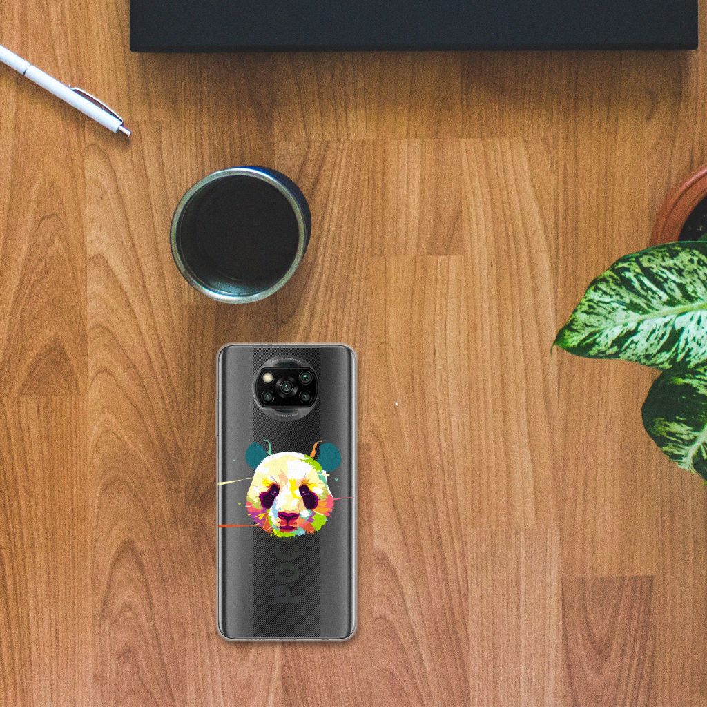 Xiaomi Poco X3 | Poco X3 Pro Telefoonhoesje met Naam Panda Color