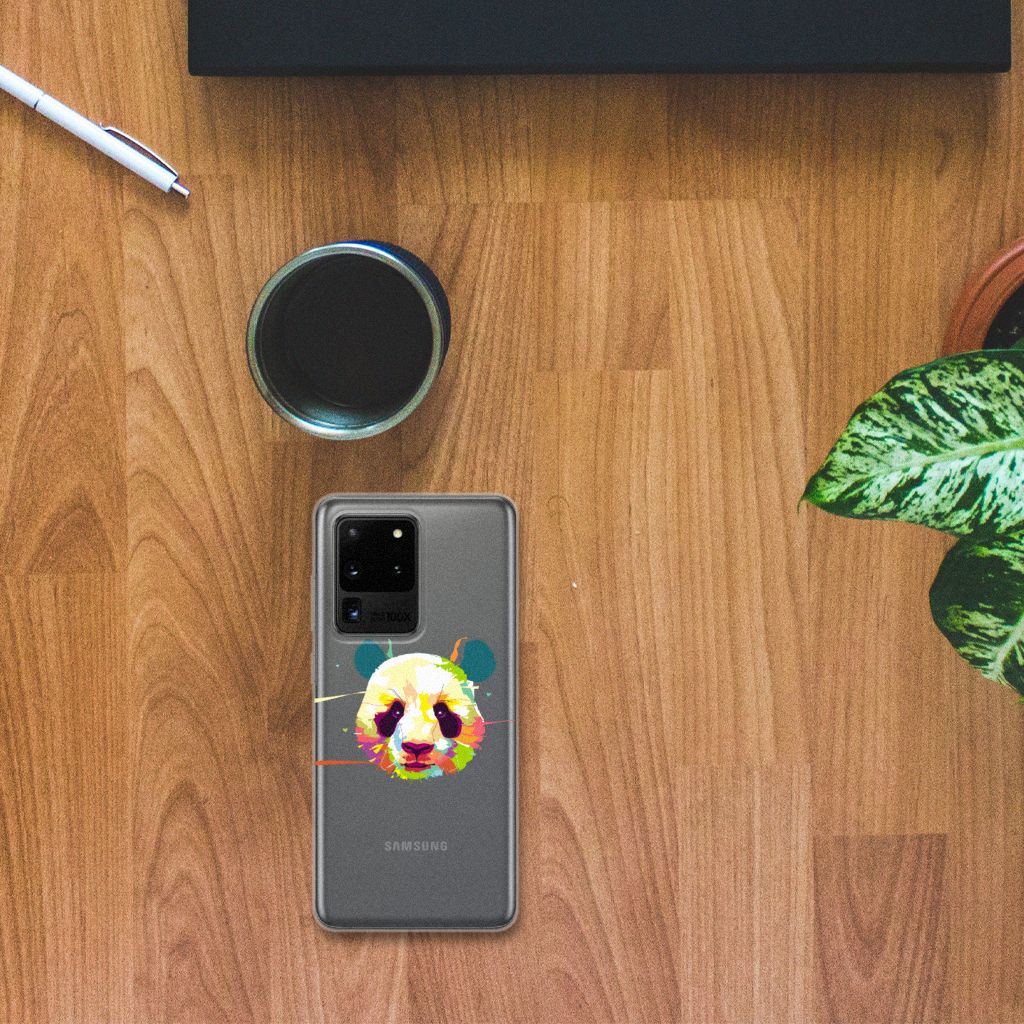 Samsung Galaxy S20 Ultra Telefoonhoesje met Naam Panda Color