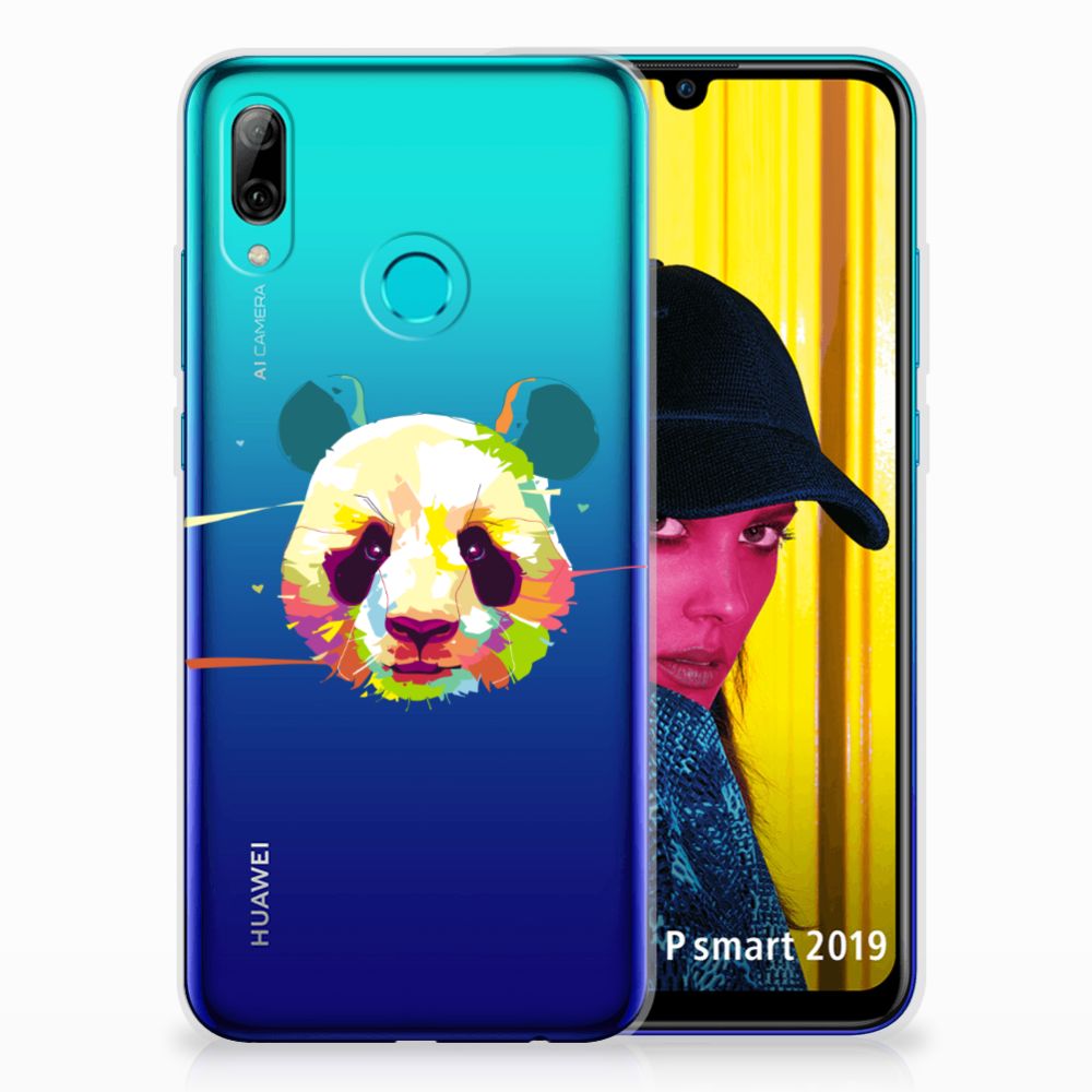 Huawei P Smart 2019 Telefoonhoesje met Naam Panda Color