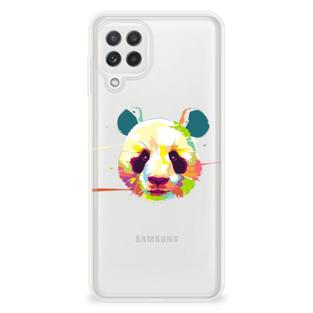 Samsung Galaxy A22 4G | M22 Telefoonhoesje met Naam Panda Color