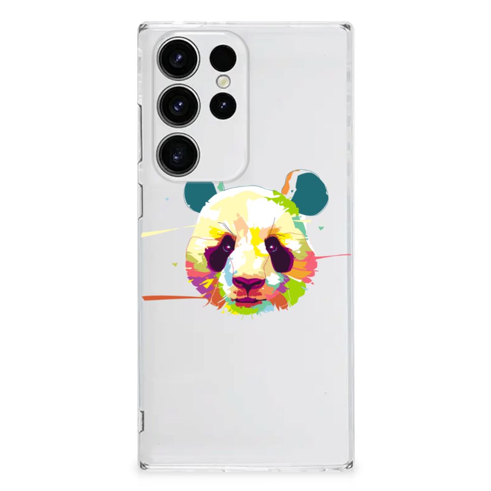 Samsung Galaxy S23 Ultra Telefoonhoesje met Naam Panda Color