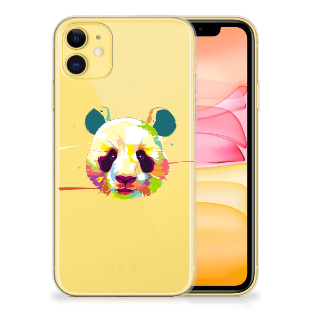 Apple iPhone 11 Telefoonhoesje met Naam Panda Color