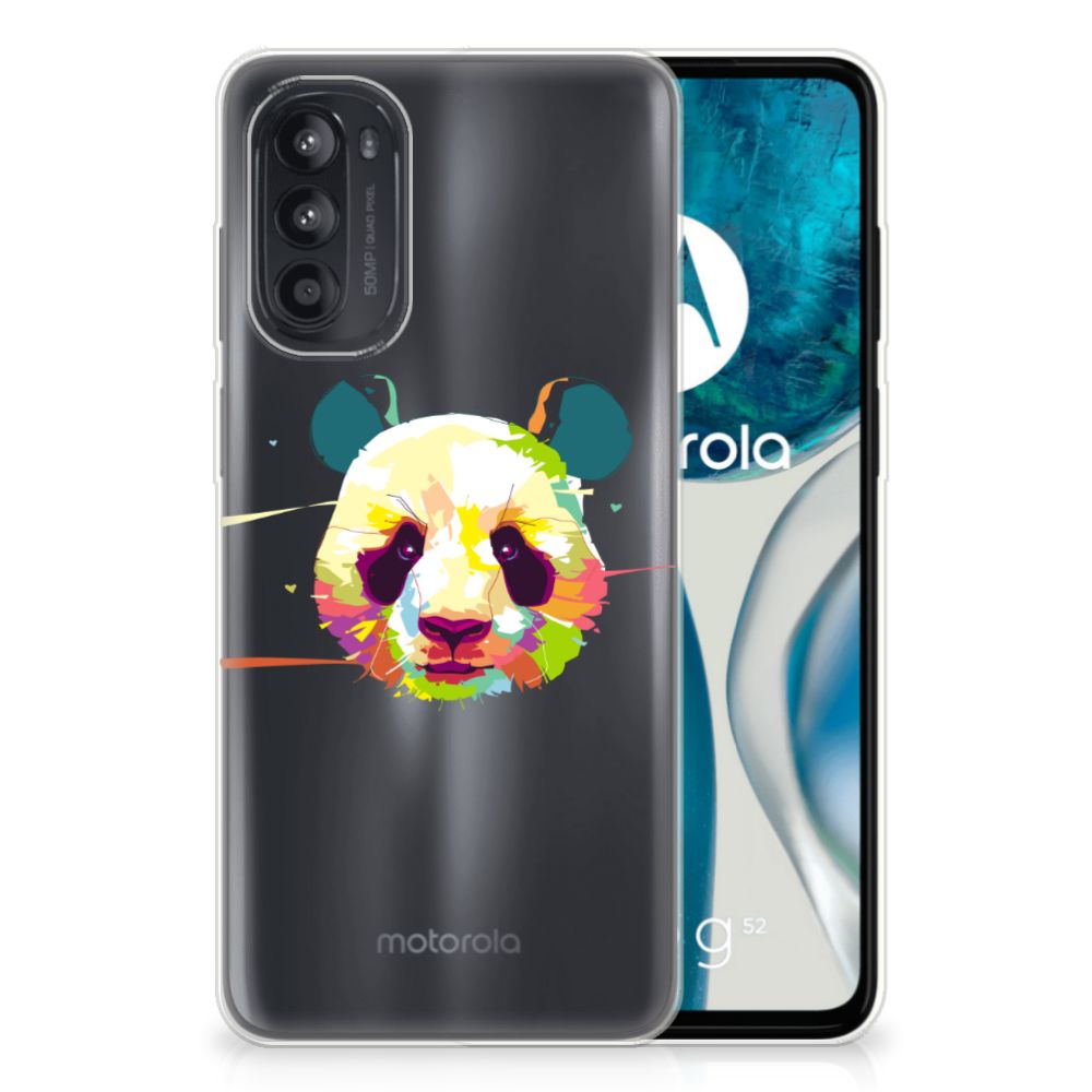 Motorola Moto G52/G82 Telefoonhoesje met Naam Panda Color