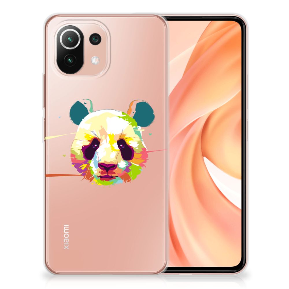 Xiaomi Mi 11 Lite | 11 Lite 5G NE Telefoonhoesje met Naam Panda Color