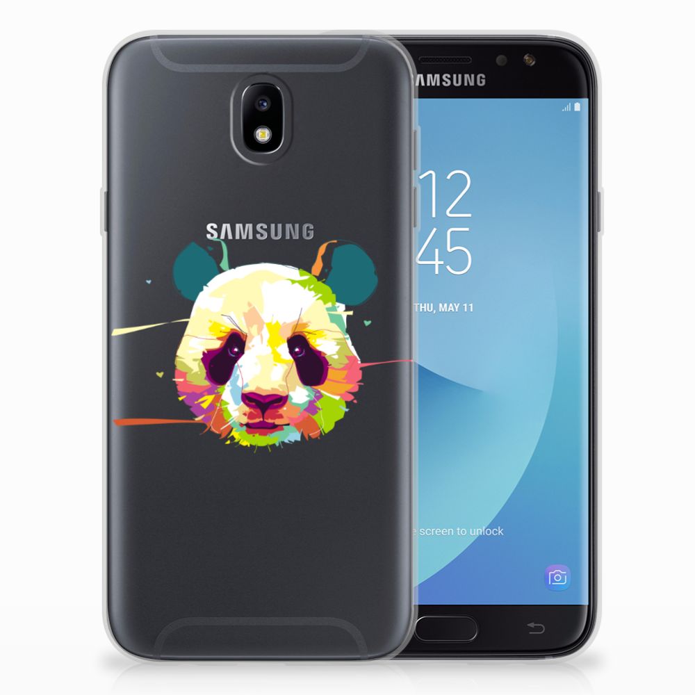 Samsung Galaxy J7 2017 | J7 Pro Telefoonhoesje met Naam Panda Color